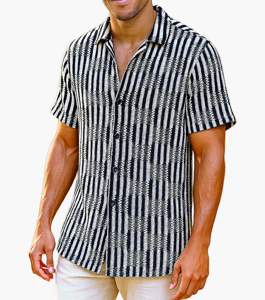Stacy Adams Sawyer Button Down Shirt - Black