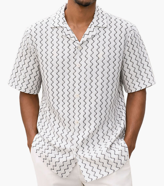 Stacy Adams Jasper Button Down Shirt - White