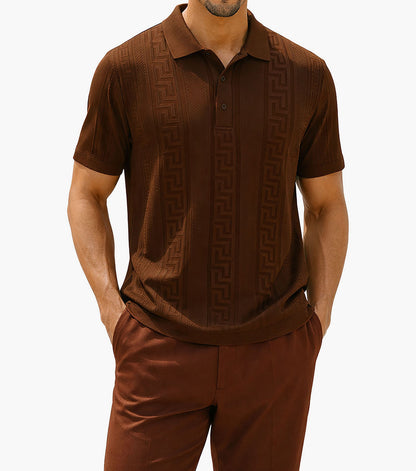 Stacy Adams Silas Polo Shirt - Brown