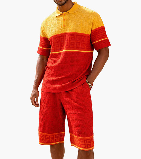 Stacy Adams Amir Short Set - Gold