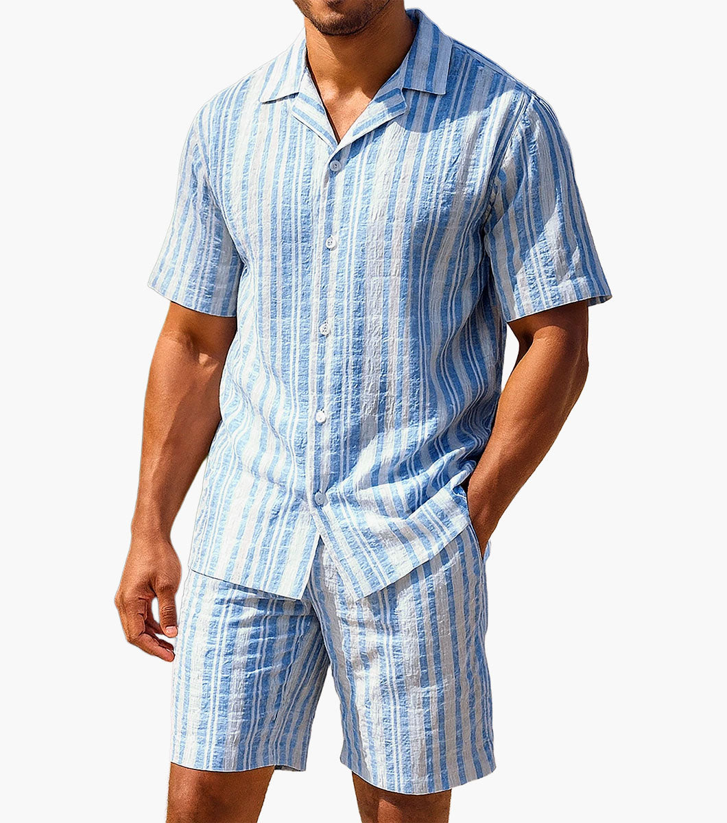 Stacy Adams Jensen Short Set Men’s Casual Wear - Blue
