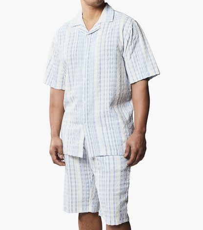 Stacy Adams Jensen Short Set Men’s Casual Wear - White Multi