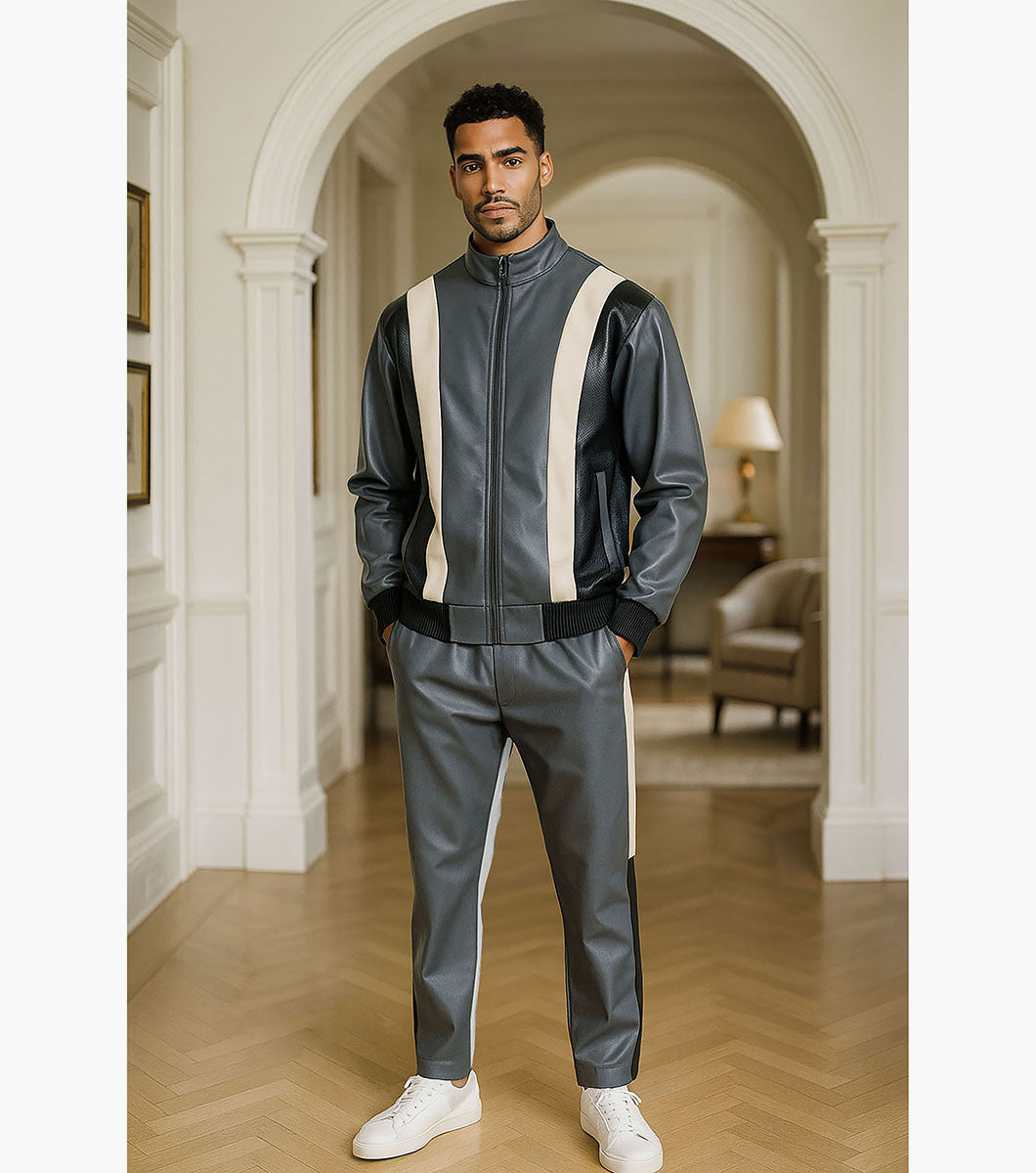 Stacy Adams Colsen Pant Set Men’s Casual Wear - Gray