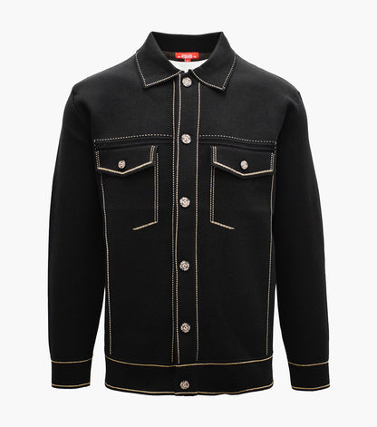 Stacy Adams Hugo Button Down Shirt Men’s Casual Wear - Black