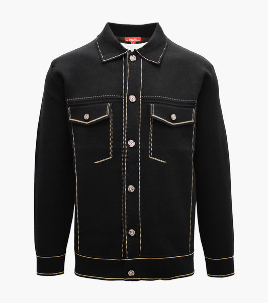 Stacy Adams Hugo Button Down Shirt Men’s Casual Wear - Black