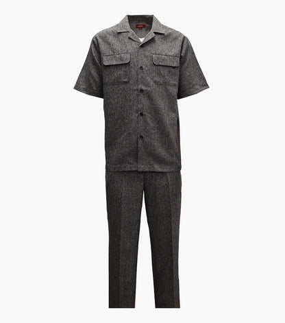 Stacy Adams Sebastian Pant Set Men’s Casual Wear - Black/Gray