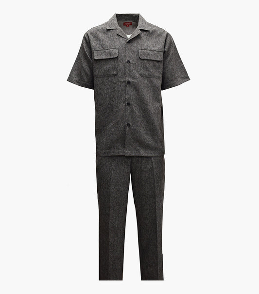 Stacy Adams Sebastian Pant Set Men’s Casual Wear - Black/Gray