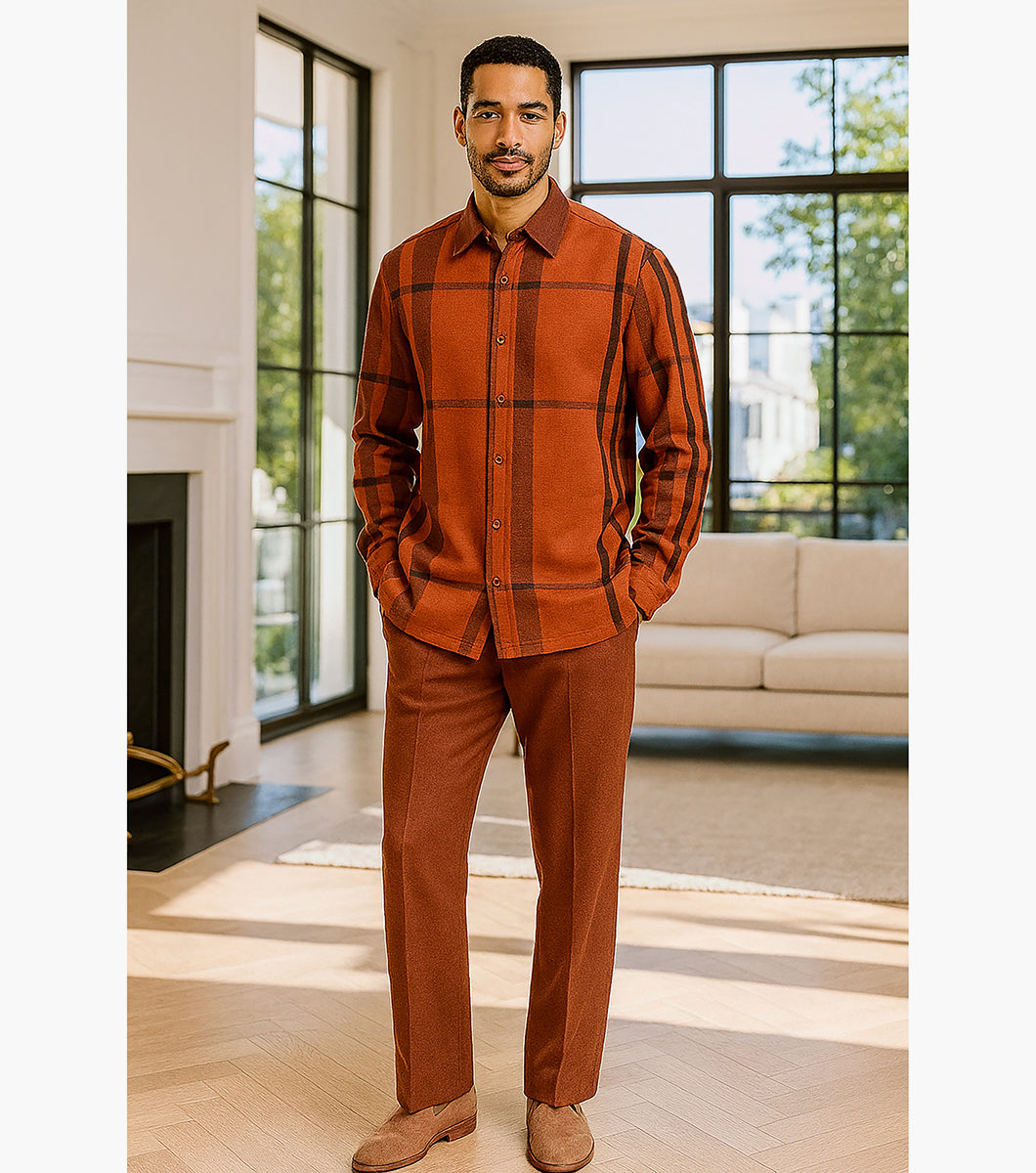 Stacy Adams Ezekiel Pant Set Men’s Casual Wear - Ember