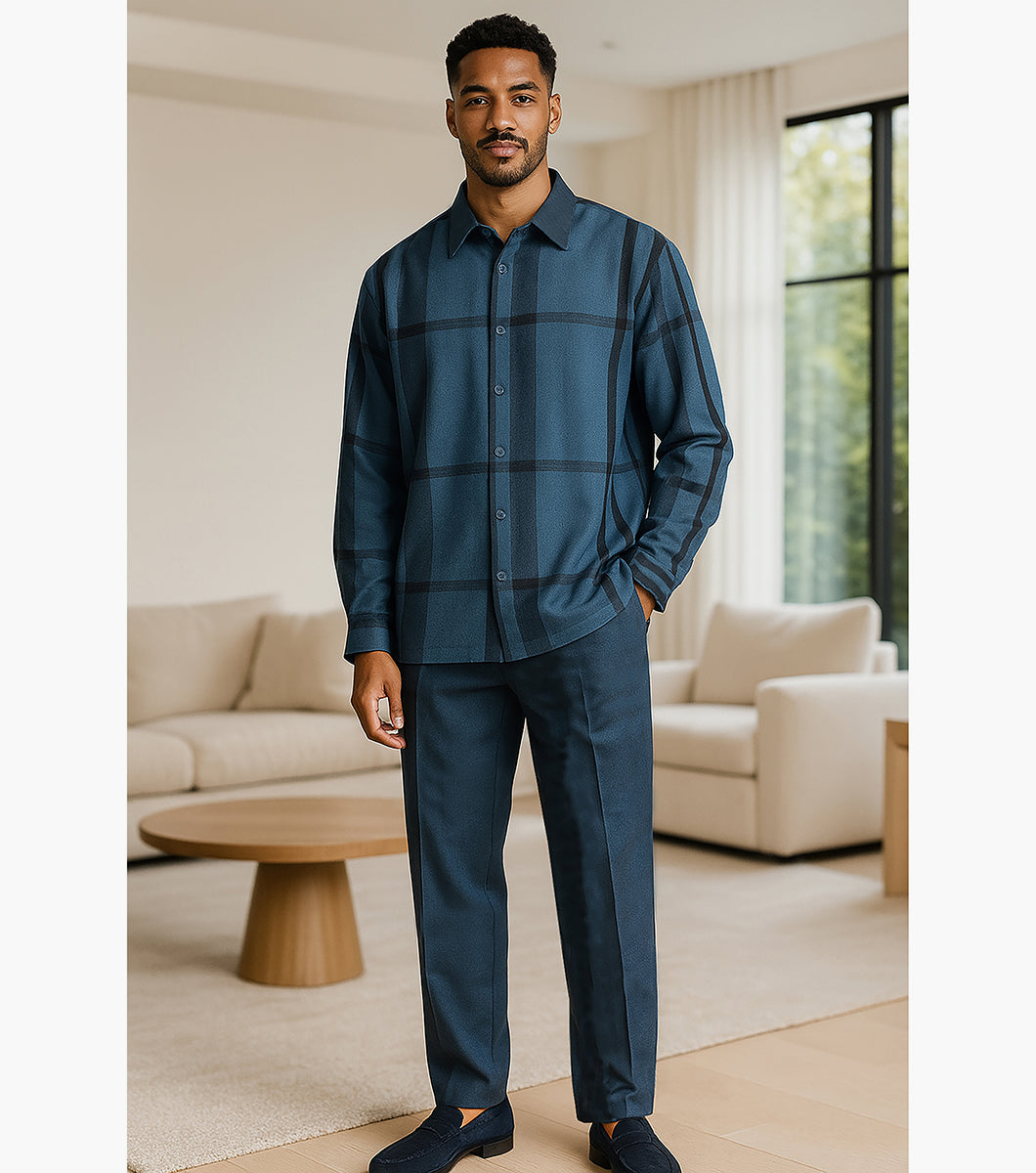Stacy Adams Ezekiel Pant Set Men’s Casual Wear - Indigo