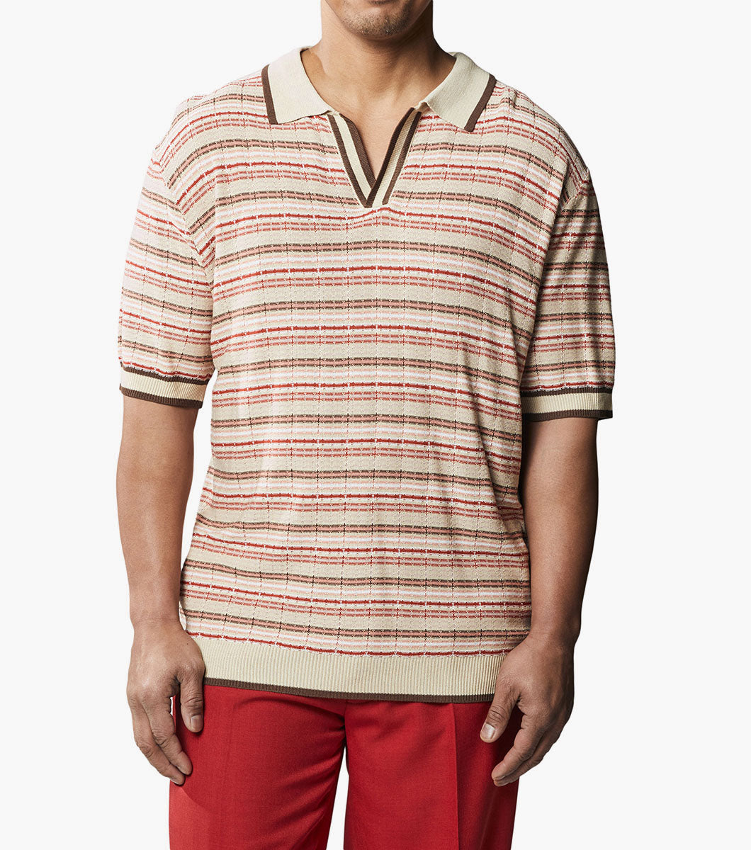 Stacy Adams Kayson Polo Shirt Men’s Casual Wear - Tan