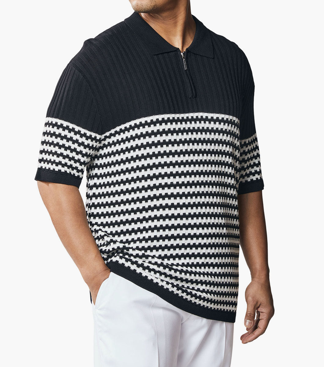 Stacy Adams Walter Polo Shirt Men’s Casual Wear - Black