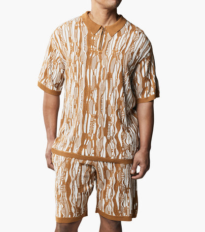 Stacy Adams Callan Short Set Men’s Casual Wear - Tan