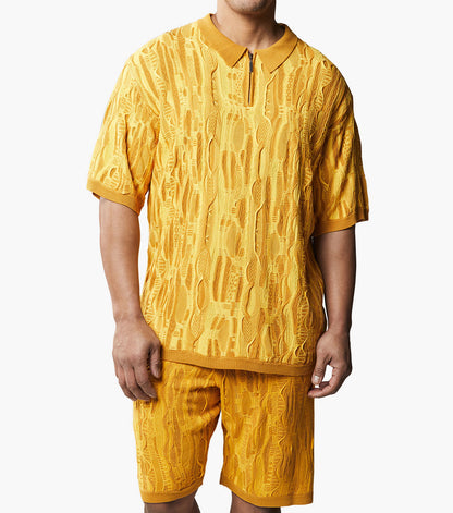 Stacy Adams Callan Short Set Men’s Casual Wear - Gold
