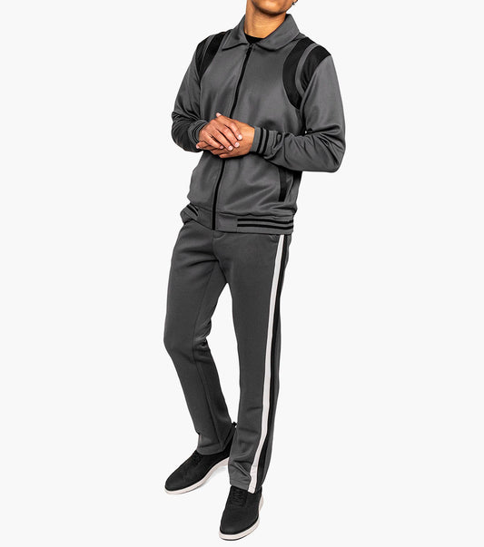 Stacy Adams Ian Jogger Set Men’s Casual Wear - Dark Gray