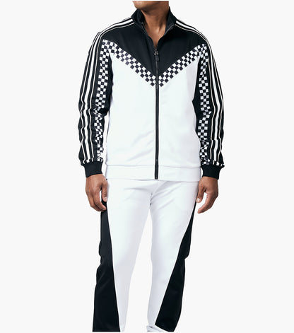 Stacy Adams Thiago Jogger Set Men’s Casual Wear - Black w/White