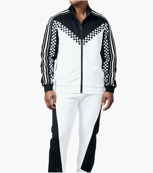 Stacy Adams Thiago Jogger Set Men’s Casual Wear - Black w/White
