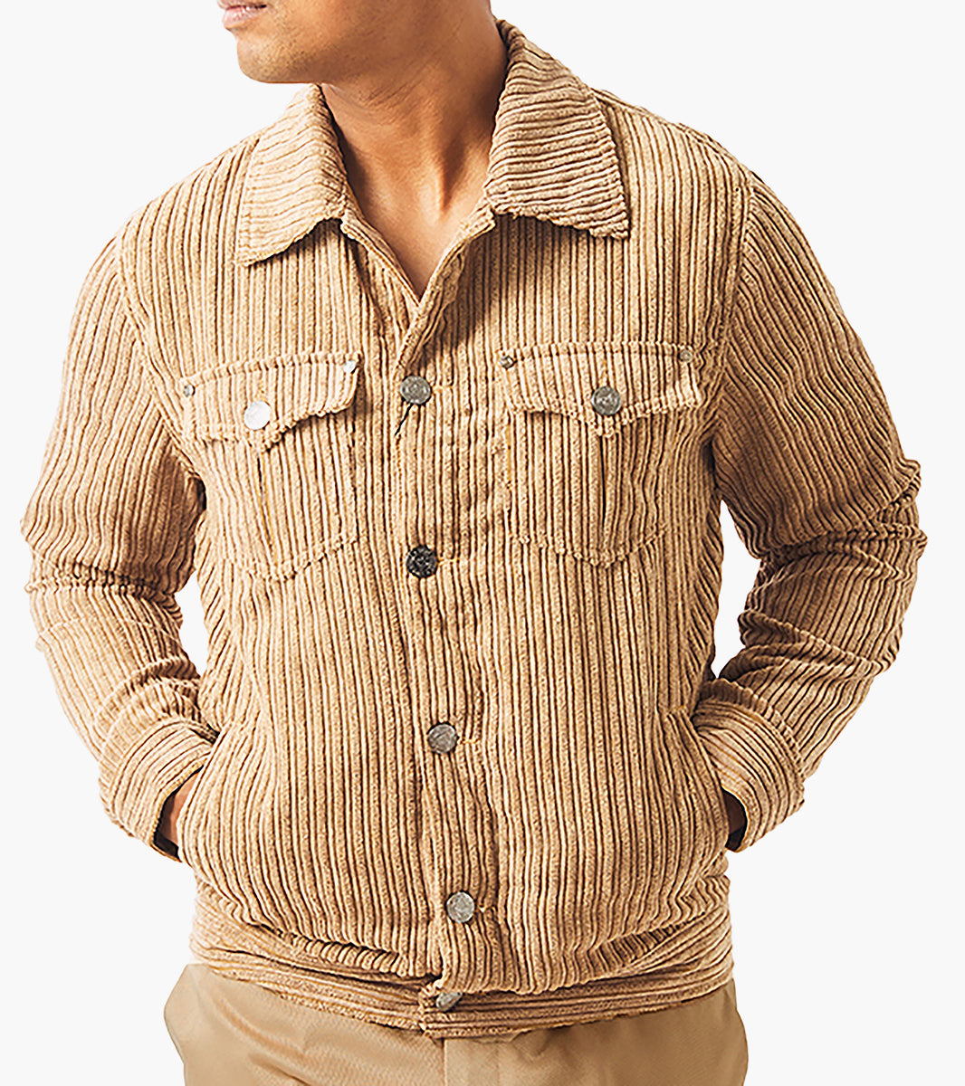 Stacy Adams Rowan Shacket Men’s Casual Wear - Mustard