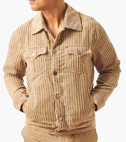 Stacy Adams Rowan Shacket Men’s Casual Wear - Mustard