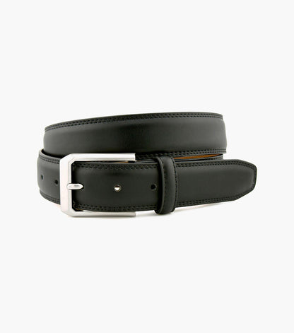 Stacy Adams Zane Feather Edge Belt Men’s Belts - Black