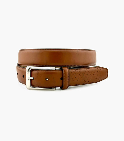 Stacy Adams Arlo Feather Edge Belt Men’s Belts - Brown