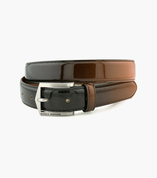 Stacy Adams Pinseal Perf Strap Genuine Leather Belt Men’s Belts - Cognac Multi