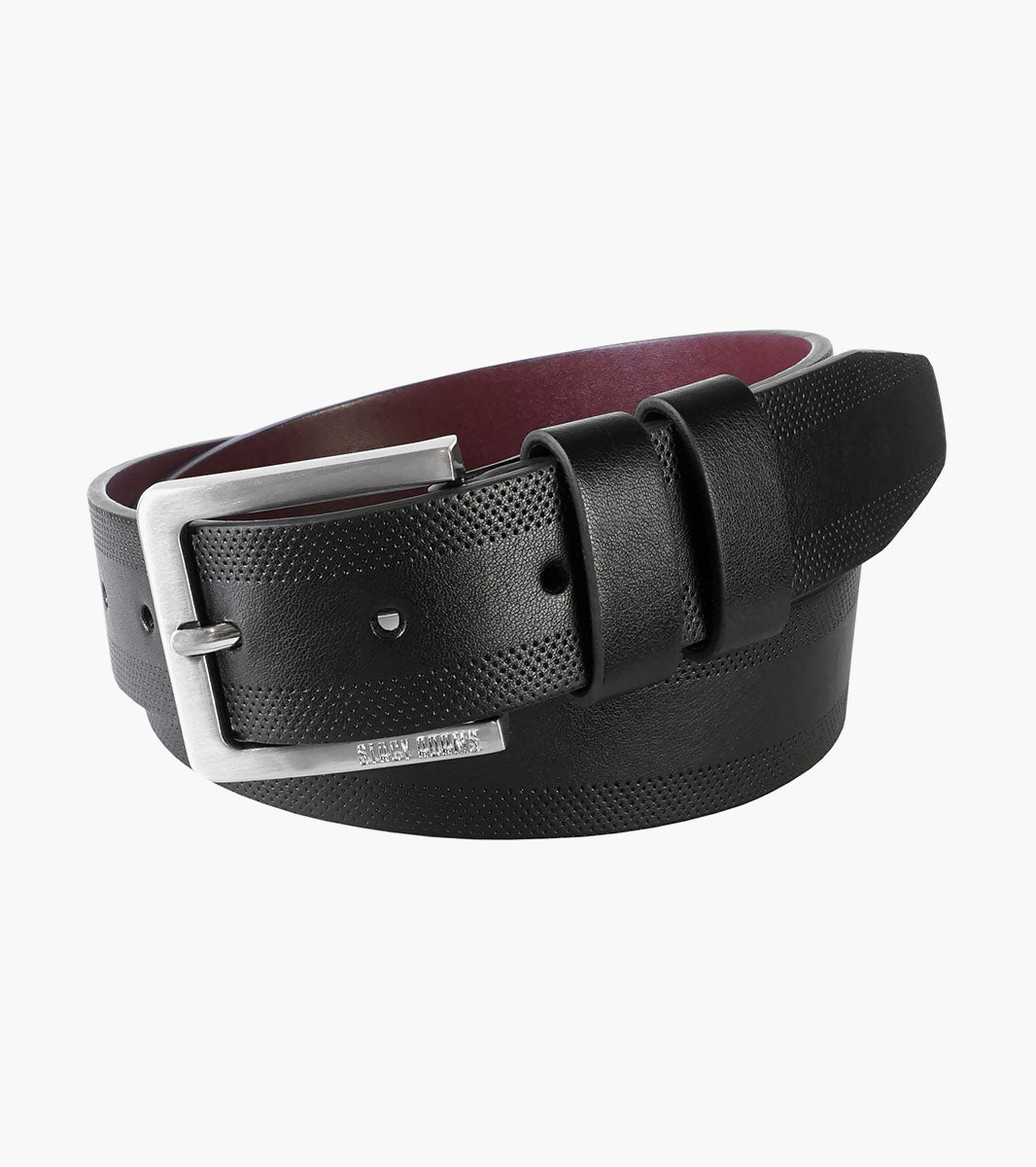 Stacy Adams James Double Strap Belt Men’s Belts - Black