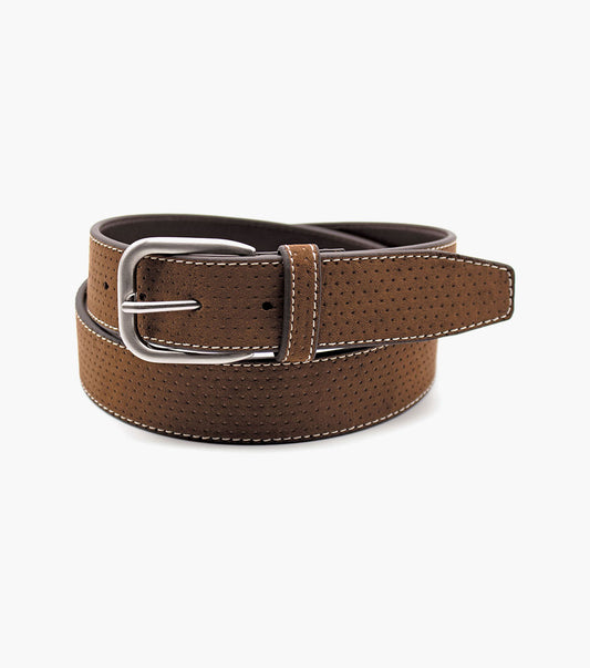 Stacy Adams Felix Micro-Perf Belt Men’s Belts - Cognac