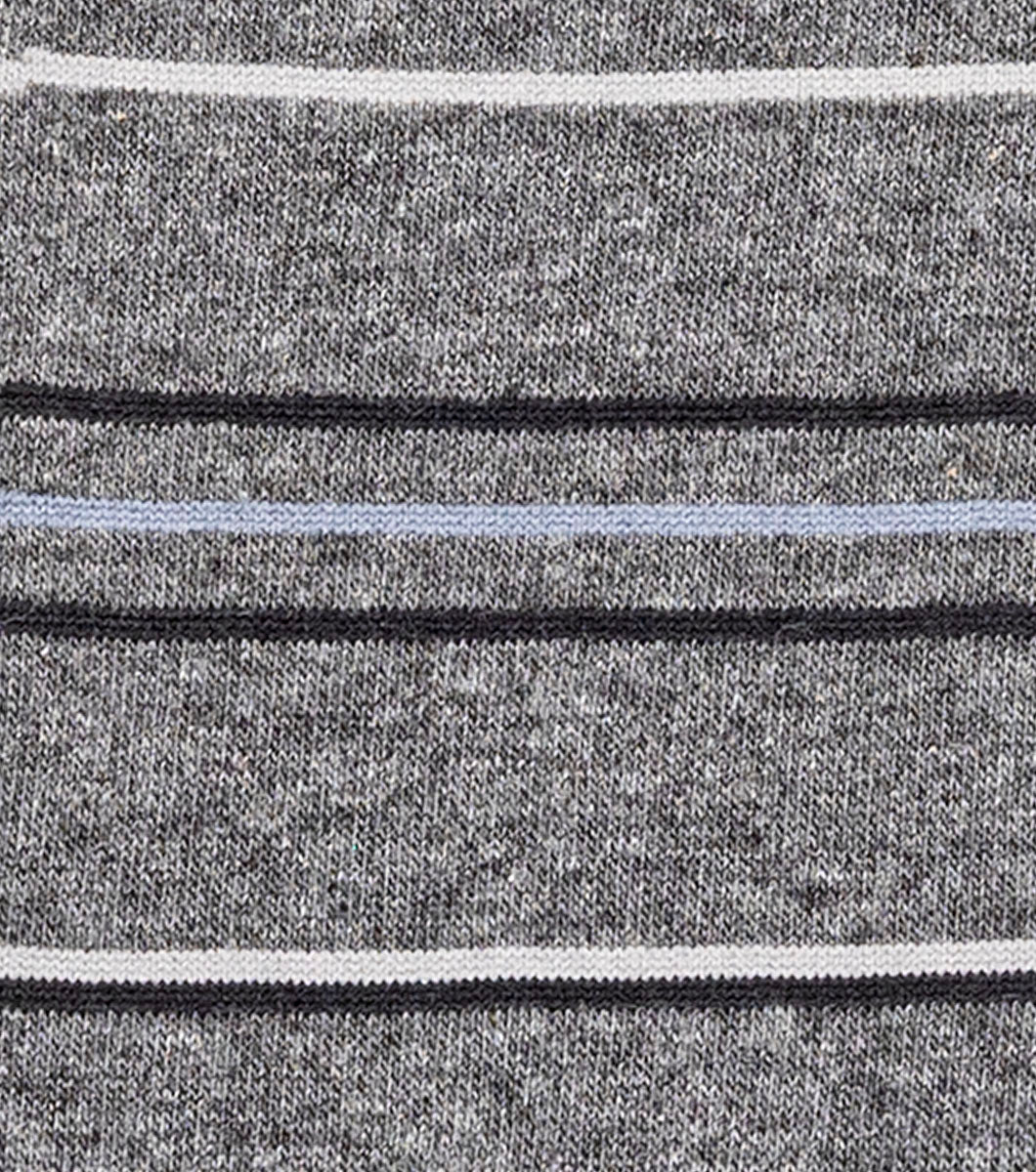Stacy Adams Narrow Stripes Men's Crew Dress Socks Men’s Socks - Charcoal