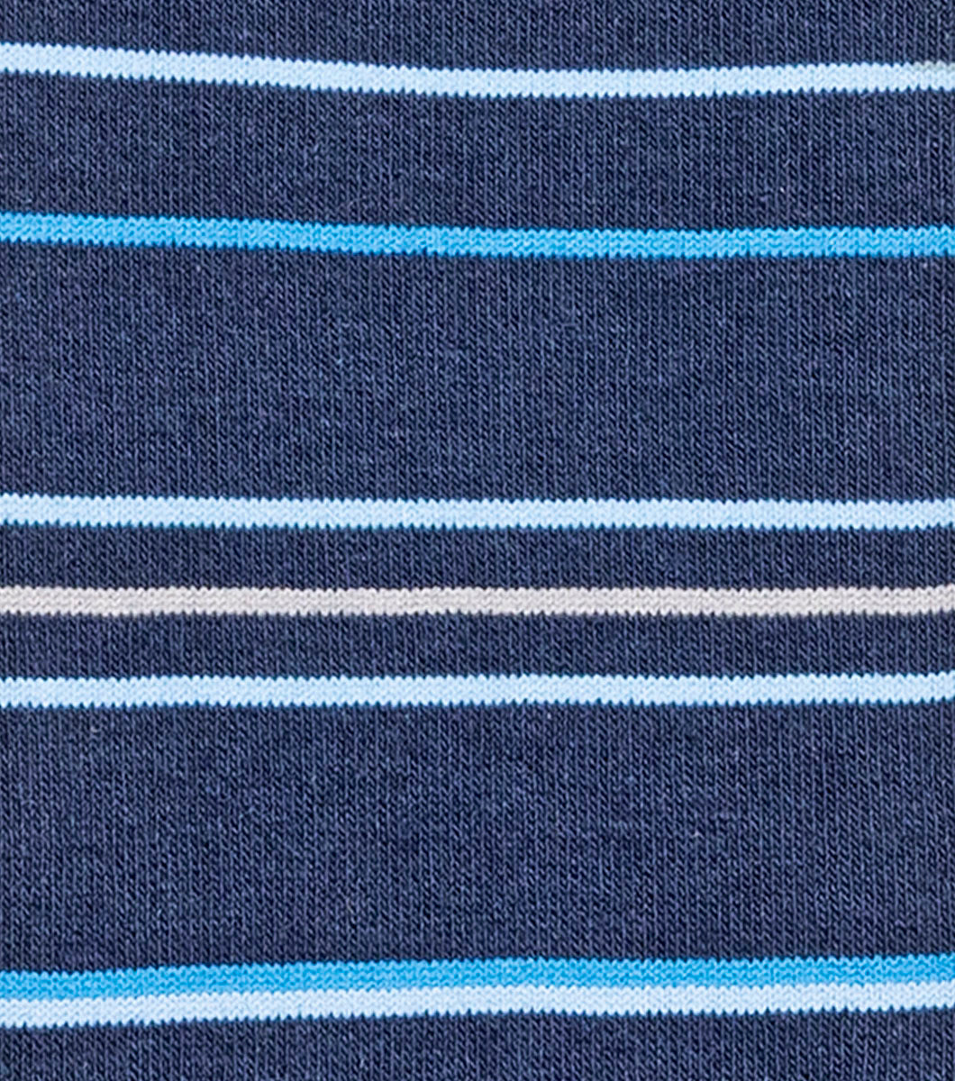 Stacy Adams Narrow Stripes Men's Crew Dress Socks Men’s Socks - Blue Multi