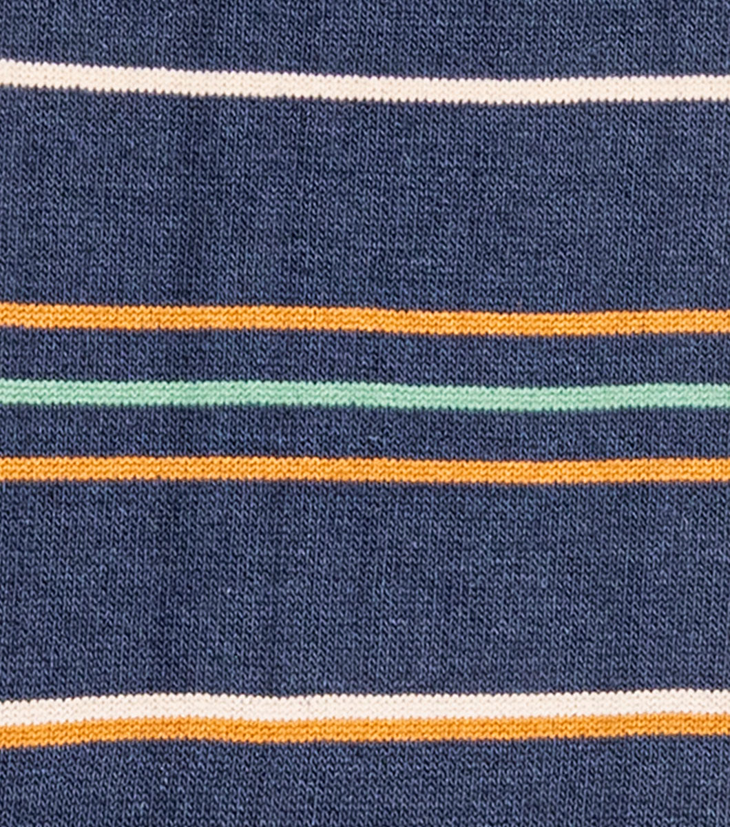 Stacy Adams Narrow Stripes Men's Crew Dress Socks Men’s Socks - Navy Multi