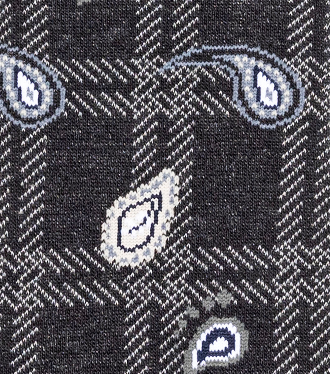 Stacy Adams Plaid Teardrop Men's Crew Dress Socks Men’s Socks - Black