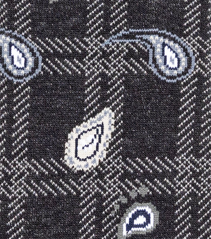 Stacy Adams Plaid Teardrop Men's Crew Dress Socks Men’s Socks - Black