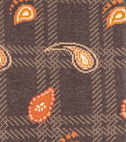 Stacy Adams Plaid Teardrop Men's Crew Dress Socks Men’s Socks - Brown
