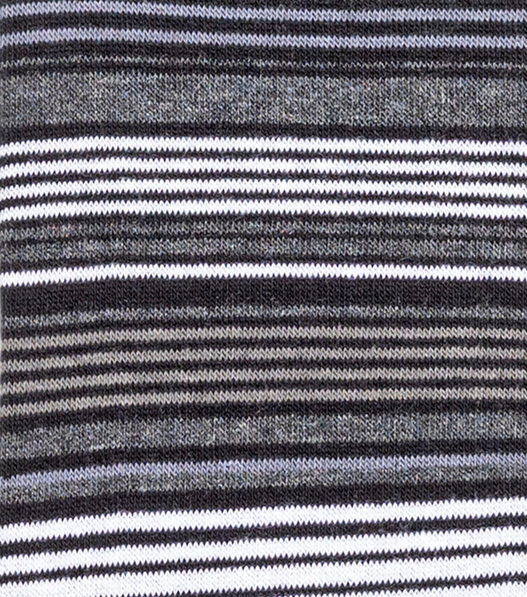 Stacy Adams Multi-Stripe Men's Crew Dress Socks Men’s Socks - Black