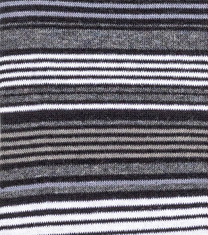 Stacy Adams Multi-Stripe Men's Crew Dress Socks Men’s Socks - Black