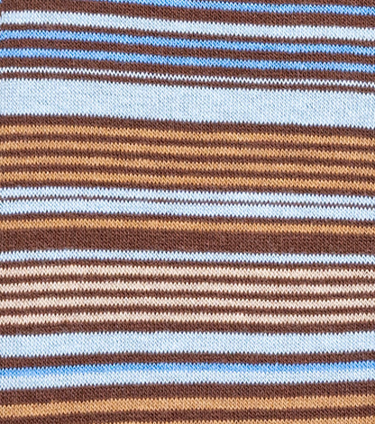 Stacy Adams Multi-Stripe Men's Crew Dress Socks Men’s Socks - Brown Multi