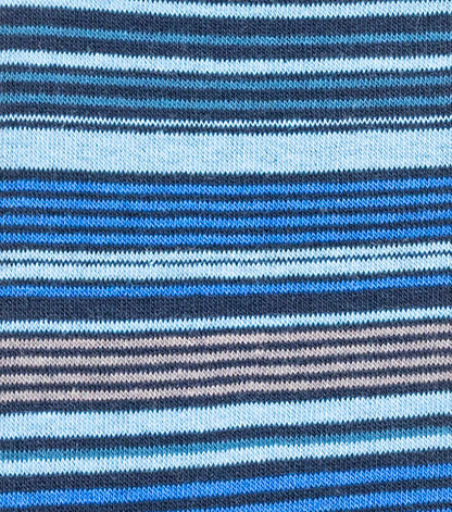 Stacy Adams Multi-Stripe Men's Crew Dress Socks Men’s Socks - Blue