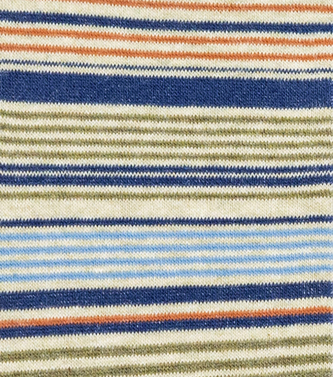 Stacy Adams Multi-Stripe Men's Crew Dress Socks Men’s Socks - Green Multi