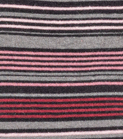 Stacy Adams Multi-Stripe Men's Crew Dress Socks Men’s Socks - Pink Multi