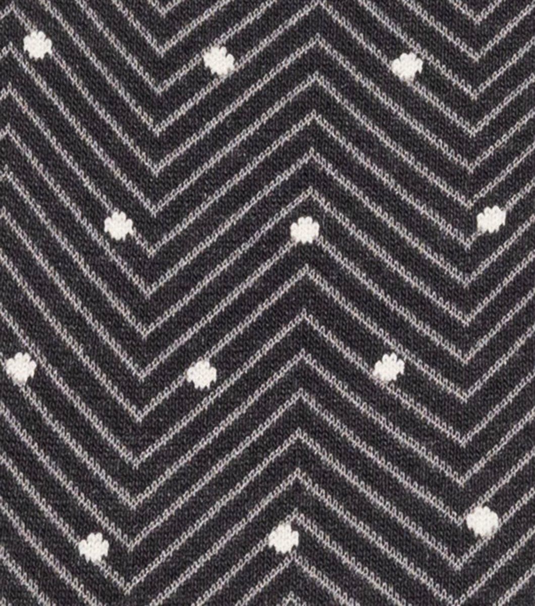 Stacy Adams Chevron Dots Men's Crew Dress Socks Men’s Socks - Black