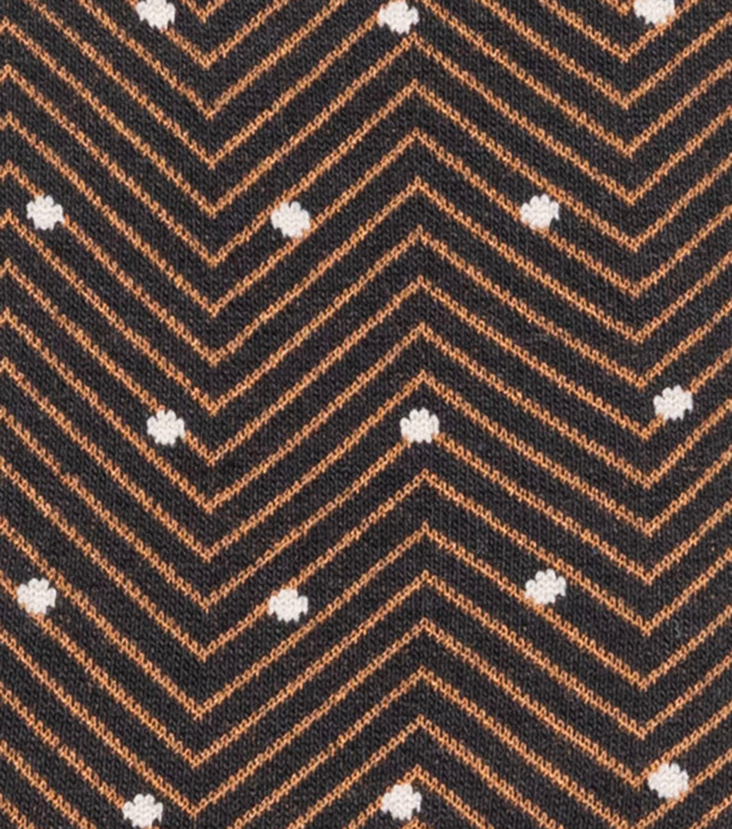 Stacy Adams Chevron Dots Men's Crew Dress Socks Men’s Socks - Black Multi