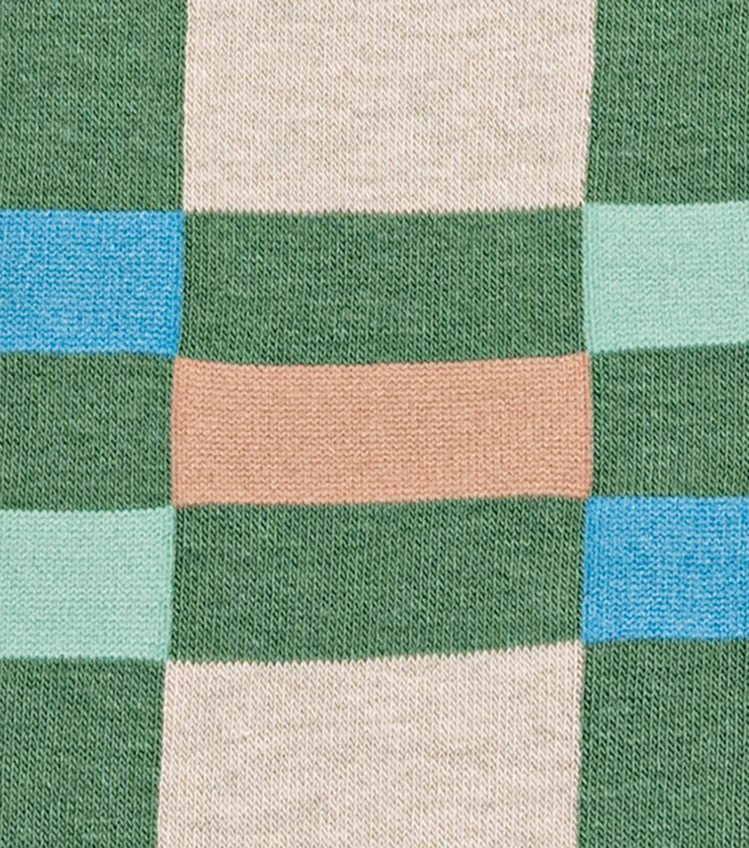 Stacy Adams Split-Stripes Men's Crew Dress Socks Men’s Socks - Green Multi