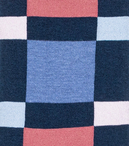 Stacy Adams Split-Stripes Men's Crew Dress Socks Men’s Socks - Navy Multi