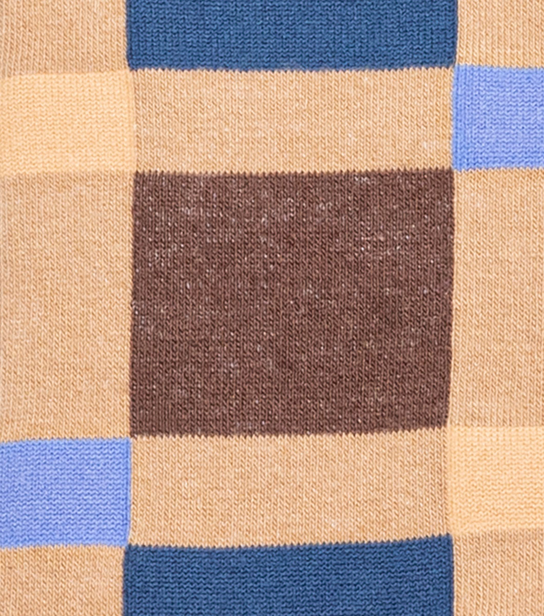 Stacy Adams Split-Stripes Men's Crew Dress Socks Men’s Socks - Brown Multi