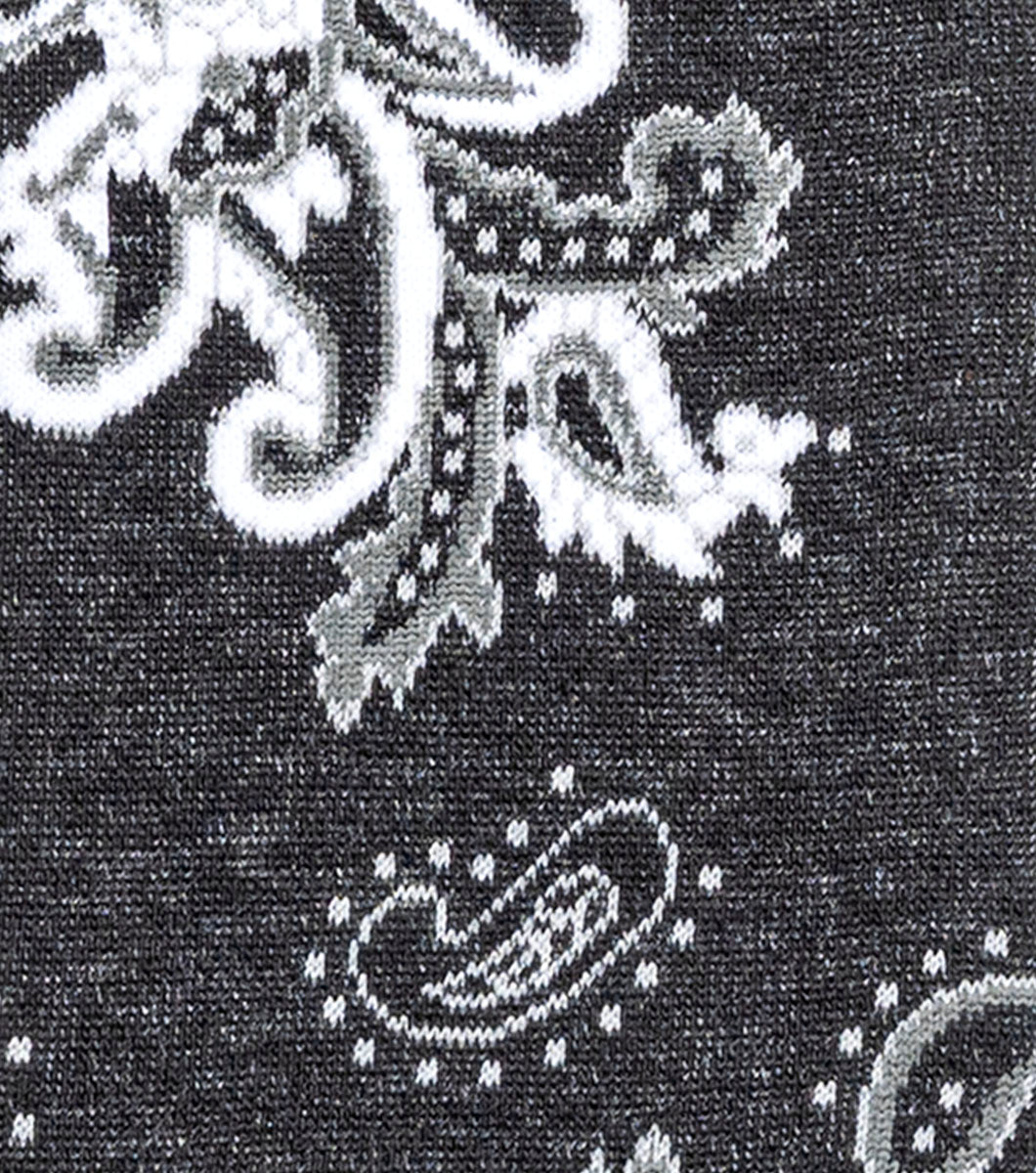 Stacy Adams Bold Paisley Men's Crew Dress Socks Men’s Socks - Black