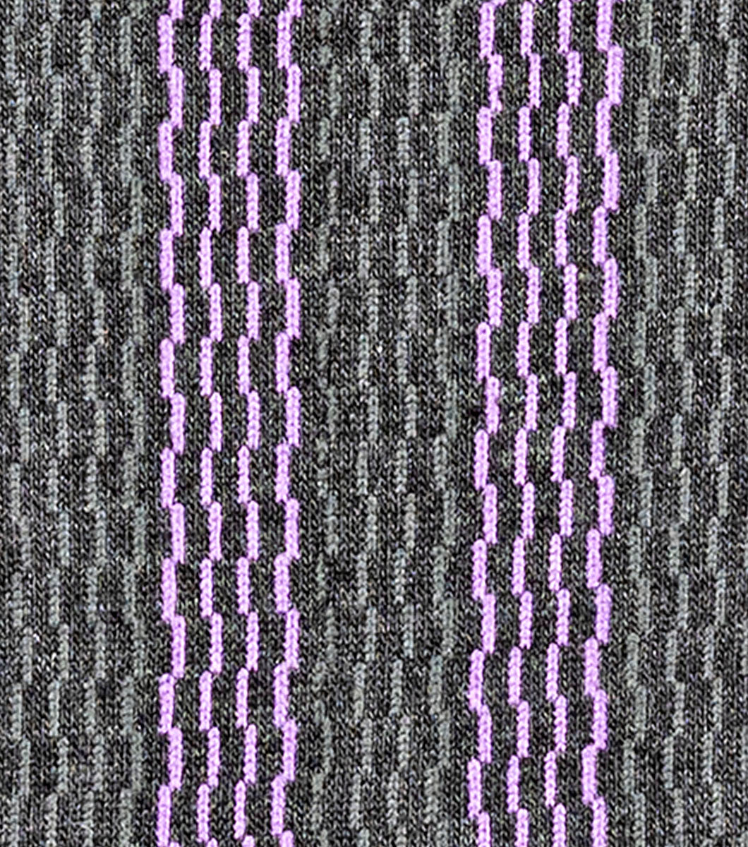 Stacy Adams Offset Lines Men's Crew Dress Socks Men’s Socks - Purple Multi