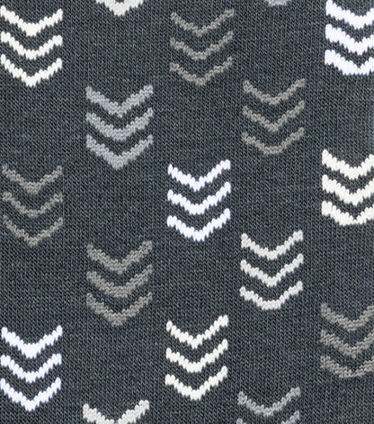 Stacy Adams Mini Chevron Men's Crew Dress Socks Men’s Socks - Dark Gray