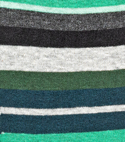Stacy Adams Assorted Stripe Men's Crew Dress Socks Men’s Socks - Green Multi