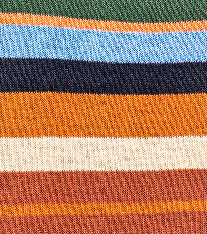 Stacy Adams Assorted Stripe Men's Crew Dress Socks Men’s Socks - Black Multi