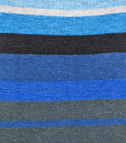 Stacy Adams Assorted Stripe Men's Crew Dress Socks Men’s Socks - Blue Multi